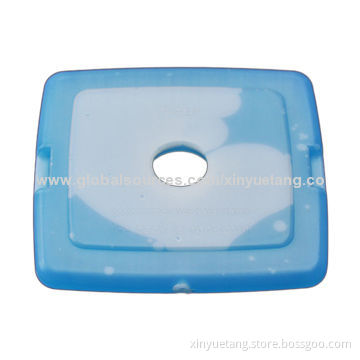 Blue Liquid Square Ice Pack Colorful Fresh for Lunch Box, Sized 12*12*1.5cm